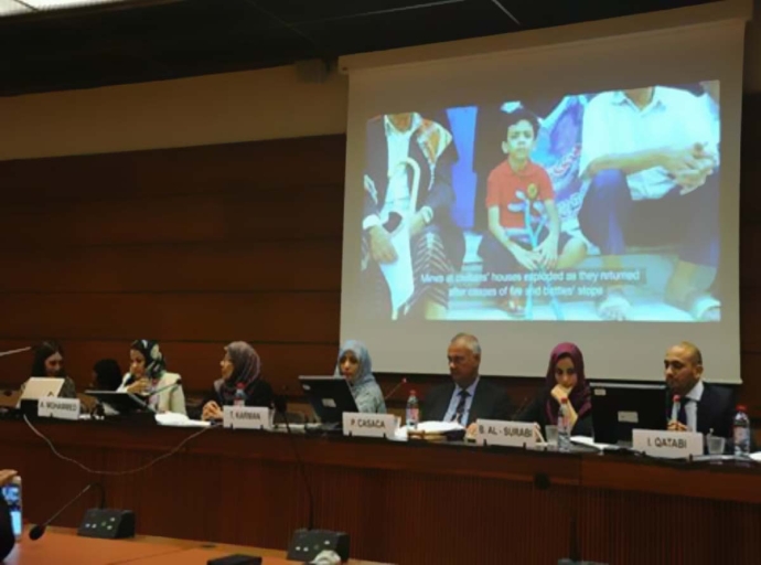 "صحفيات بلا قيود" تطلق تقريرها حول الانتهاكات التي طالت المدنيين والصحفيين في اليمن خلال الحرب في ندوة بمقر مجلس حقوق الإنسان في جنيف