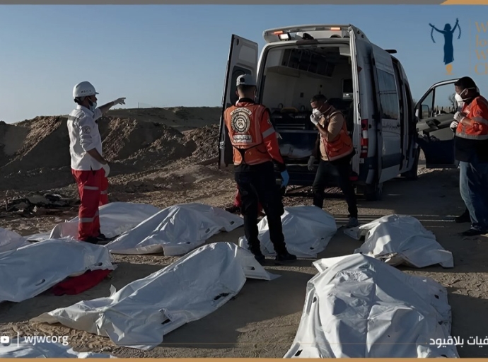 الاحتلال يرتكب جرائم غير مسبوقة بغزة.. إعدام 15 مسعفاً وعاملاً في الدفاع المدني