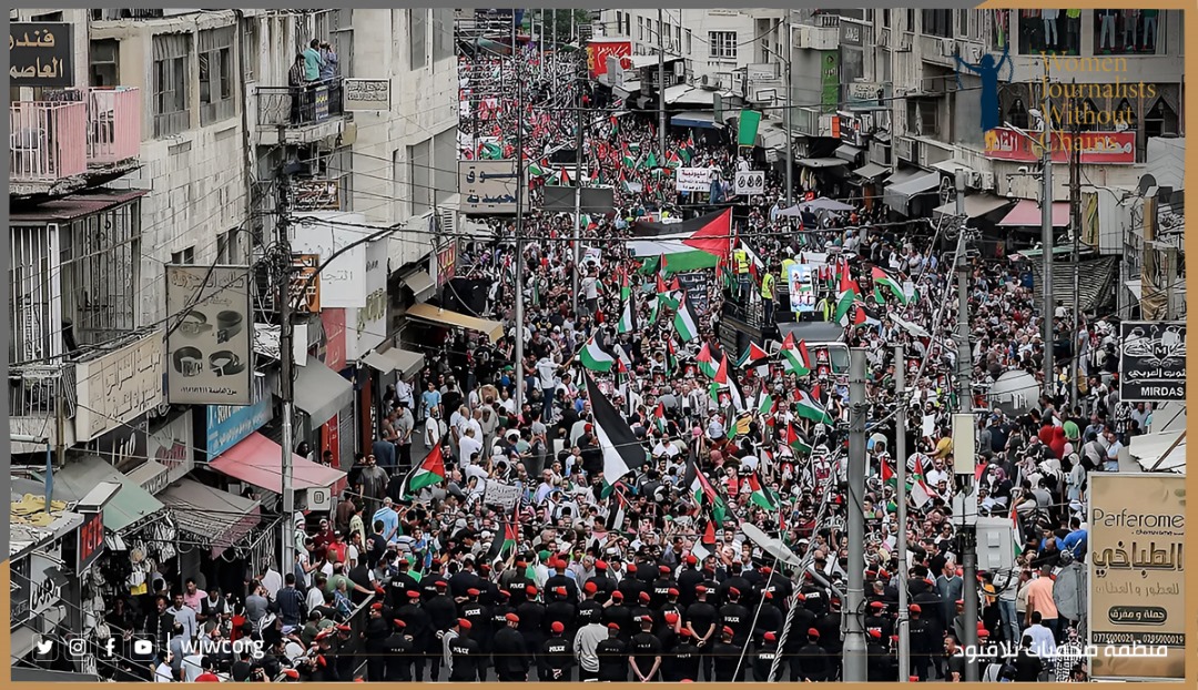 الأردن: السلطات تقمع المتضامنين مع غزة